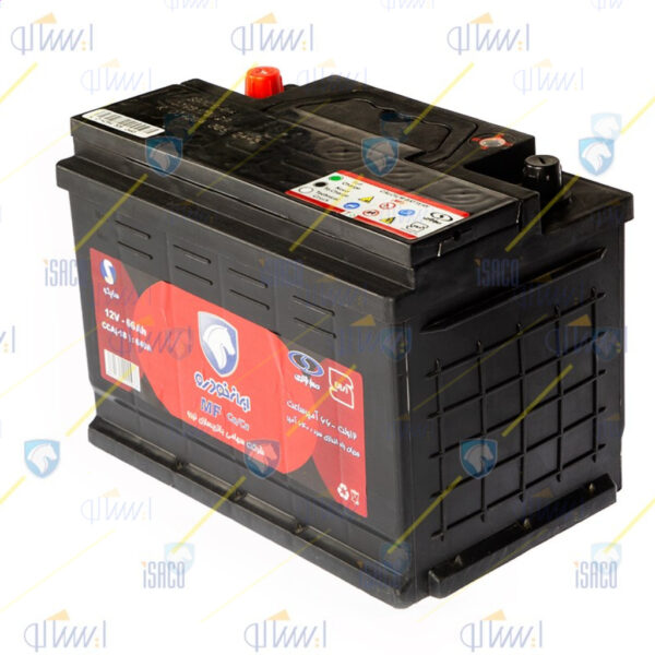 باتری سیلد اسید 12V با ظرفیت 60AH - آمیر راه اندازی 640A - ابعاد L2 خودروهای غیر رایج کد (01805015) - تصویر 2