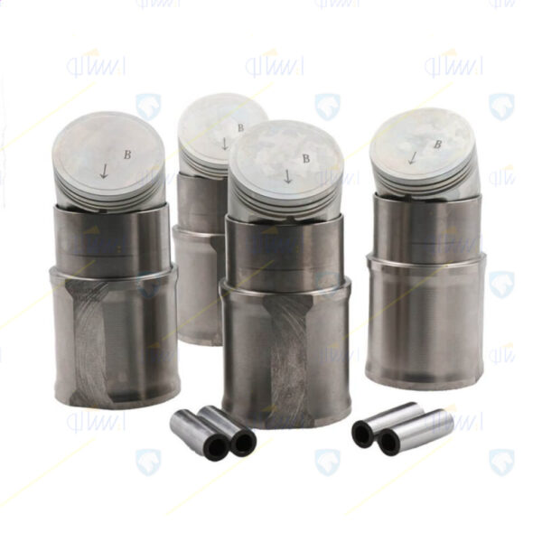 مجموعه بوش و پیستون ( کف تخت ) به همراه گژین پین ( موتور TU3 ) - دست 4 عددی پژو 206 کد (04108004)