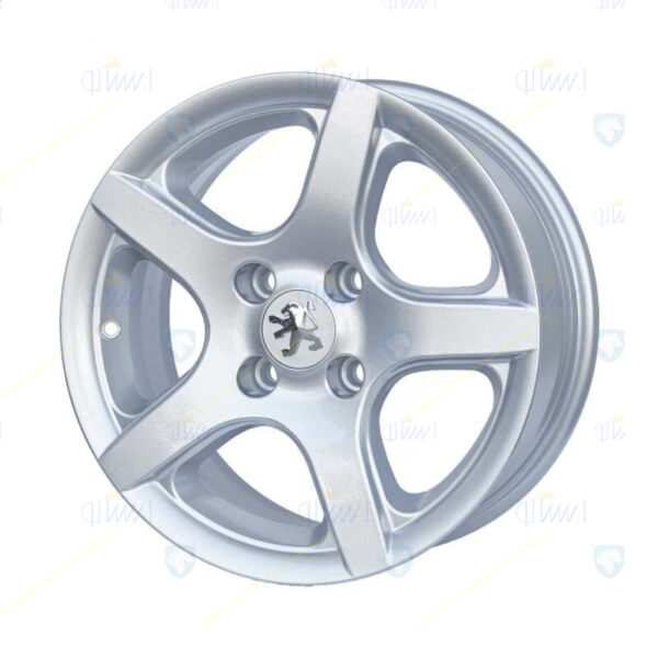 رینگ چرخ آلومینومی خاکستری براق 7J 17 CH5 - 46 پژو 508 کد (08102065) - تصویر 2